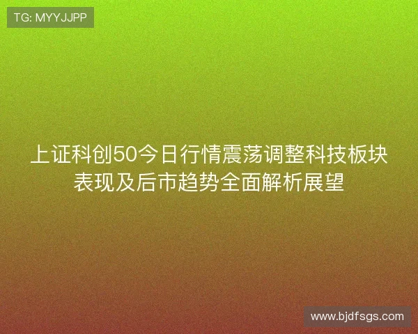 上证科创50今日行情震荡调整科技板块表现及后市趋势全面解析展望